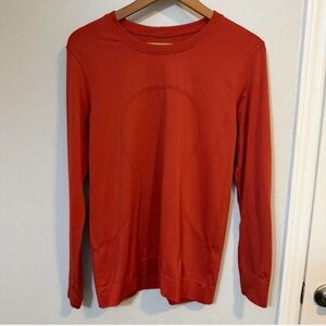 lululemon athletica Red Long Sleeve Tee